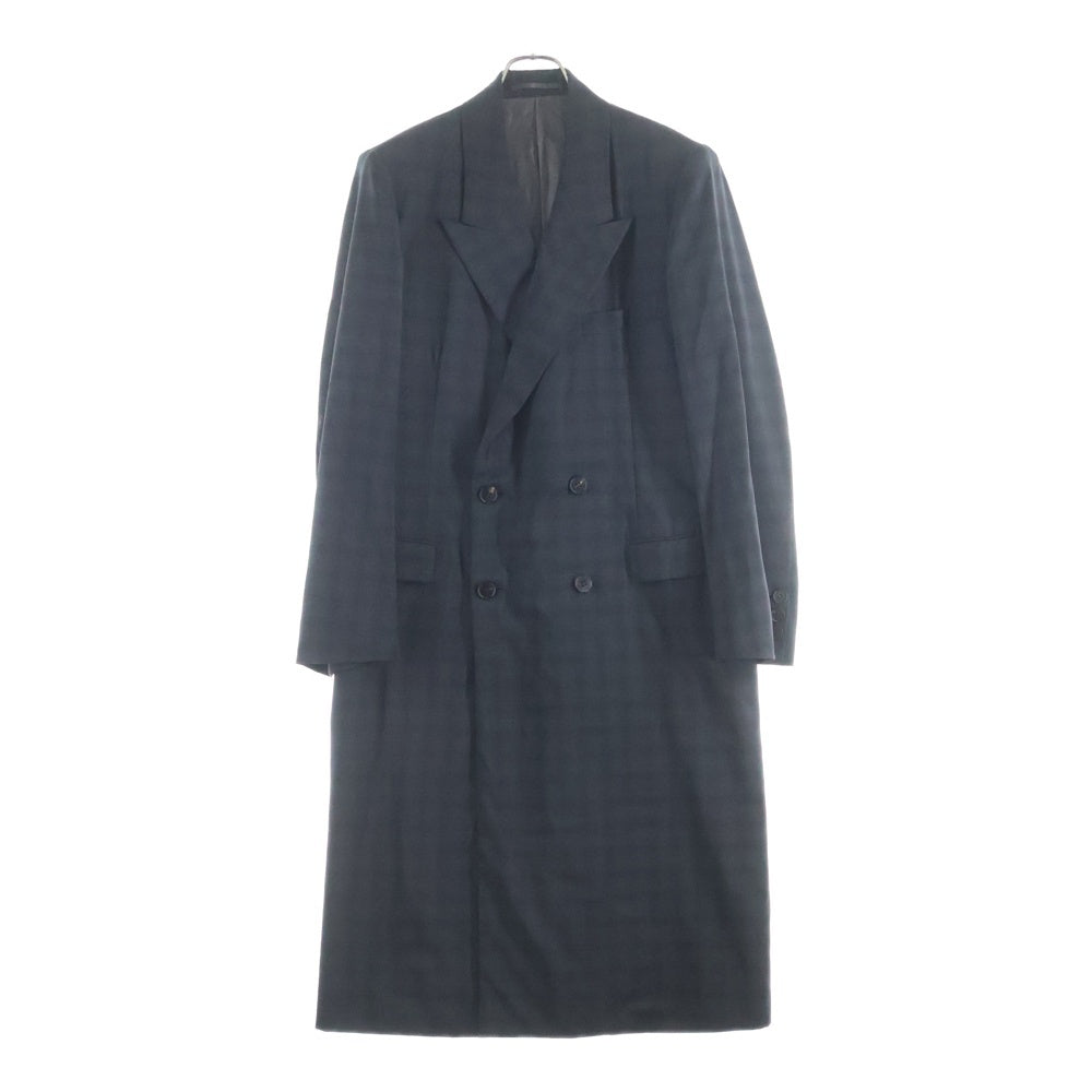 LITTLEBIG(リトルビッグ) 19SS グレンチェック ウール トレンチコート ブラック LB191-CT01