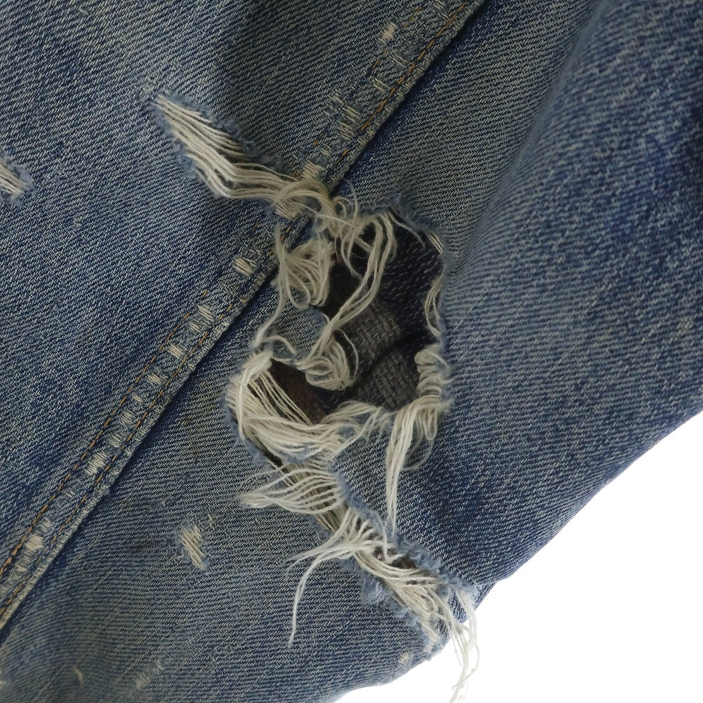 Levi's(リーバイス) 50-60S 517XX ボタン裏なし 裏地ブランケット USA製 両面タブ ビッグE 2ND 後期型 デニムトラッカージャケット インディゴ