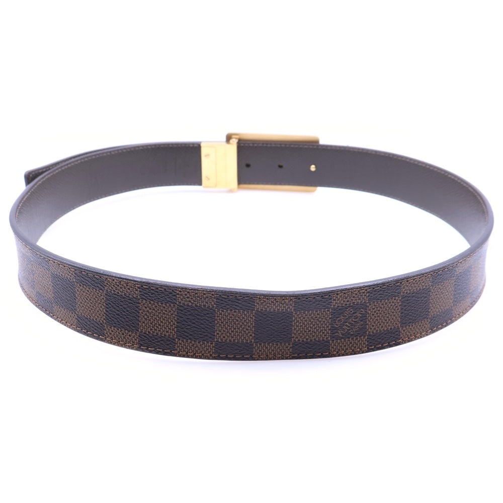 LOUIS VUITTON(ルイヴィトン) ダミエ サンチュール アンヴァントゥール バックルデザイン ベルト ブラウン M9677