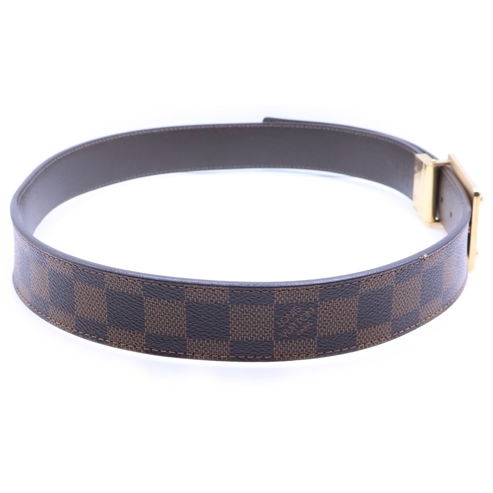 LOUIS VUITTON(ルイヴィトン) ダミエ サンチュール アンヴァントゥール バックルデザイン ベルト ブラウン M9677