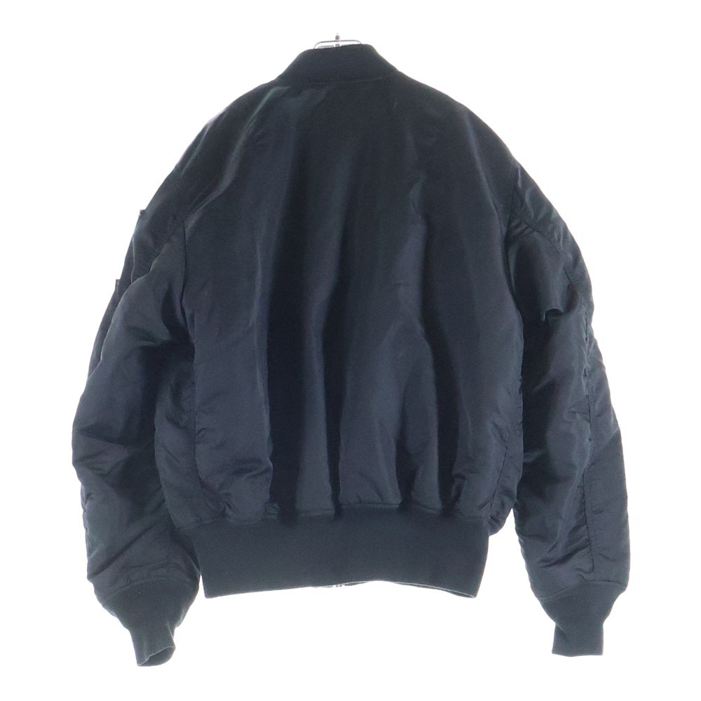 ALPHA INDUSTRIES(アルファ インダストリーズ) MA-1 NASA フロントアームパッチ フライトジャケット ブラック 0615-00-573-8335