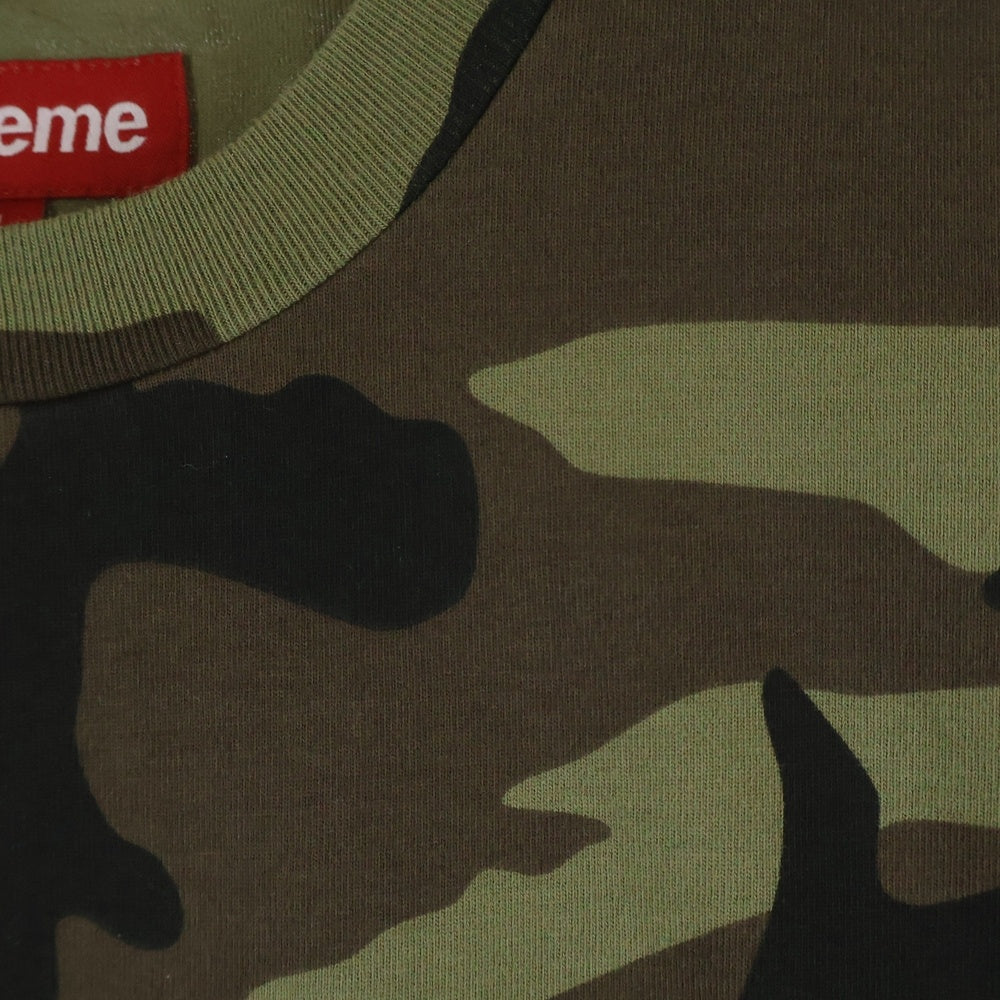 SUPREME(シュプリーム) 25SS Small Box Tee Woodland Camo ウッドランドカモ スモールボックスロゴ クルーネック 半袖Tシャツ カットソー カーキ