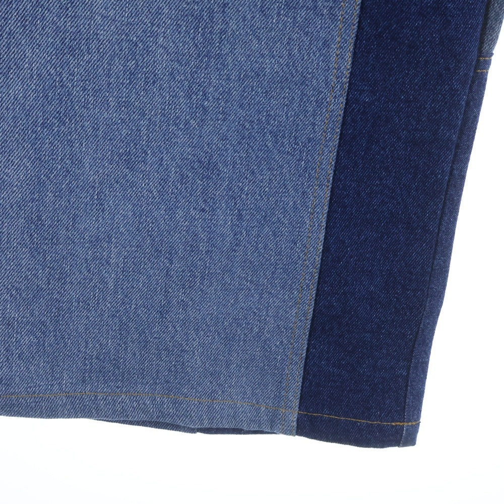 MARINE SERRE(マリーン セル) REGENERATED MOON DENIM PANTS リジェネレイテッド ムーン ボタンフライ デニムパンツ インディゴ