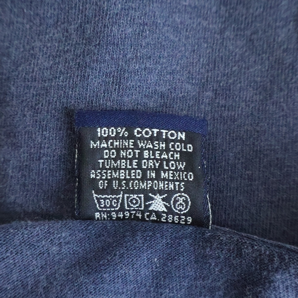 STUSSY(ステューシー) 90S 紺タグ フロントプリント クルーネック半袖Tシャツ カットソー ネイビー