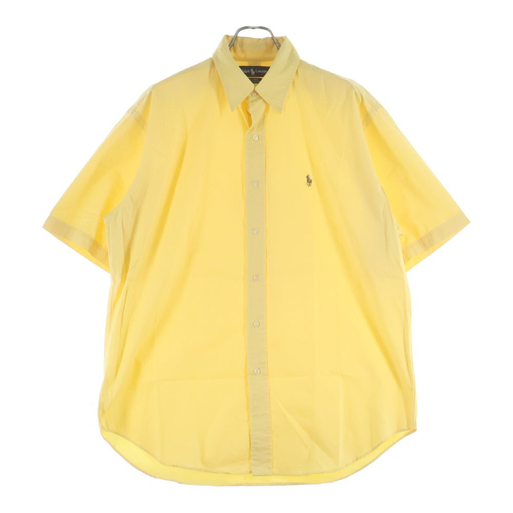 RALPH LAUREN(ラルフローレン) 90-00S BLAKE ブレーク ボタンダウン 半袖シャツ イエロー
