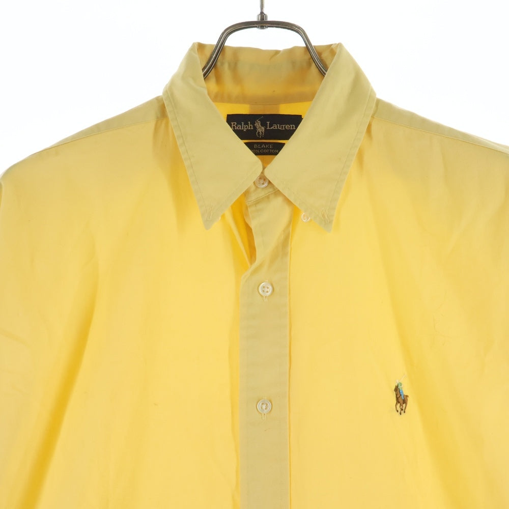 RALPH LAUREN(ラルフローレン) 90-00S BLAKE ブレーク ボタンダウン 半袖シャツ イエロー
