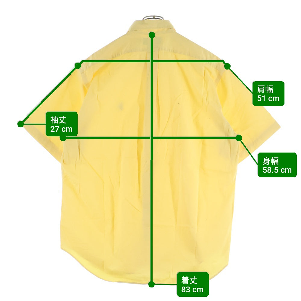 RALPH LAUREN(ラルフローレン) 90-00S BLAKE ブレーク ボタンダウン 半袖シャツ イエロー