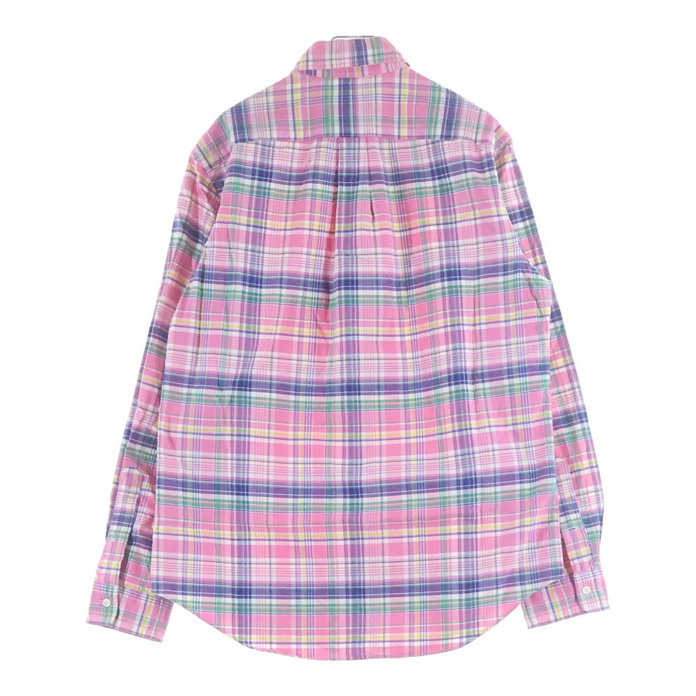 RALPH LAUREN(ラルフローレン) BDチェック ボタンダウン 長袖シャツ ピンク