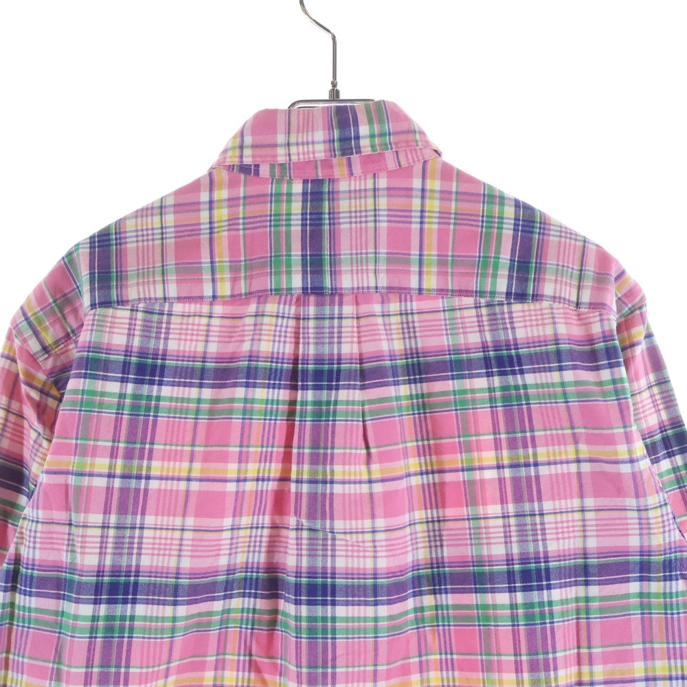 RALPH LAUREN(ラルフローレン) BDチェック ボタンダウン 長袖シャツ ピンク