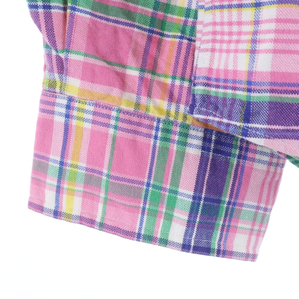 RALPH LAUREN(ラルフローレン) BDチェック ボタンダウン 長袖シャツ ピンク