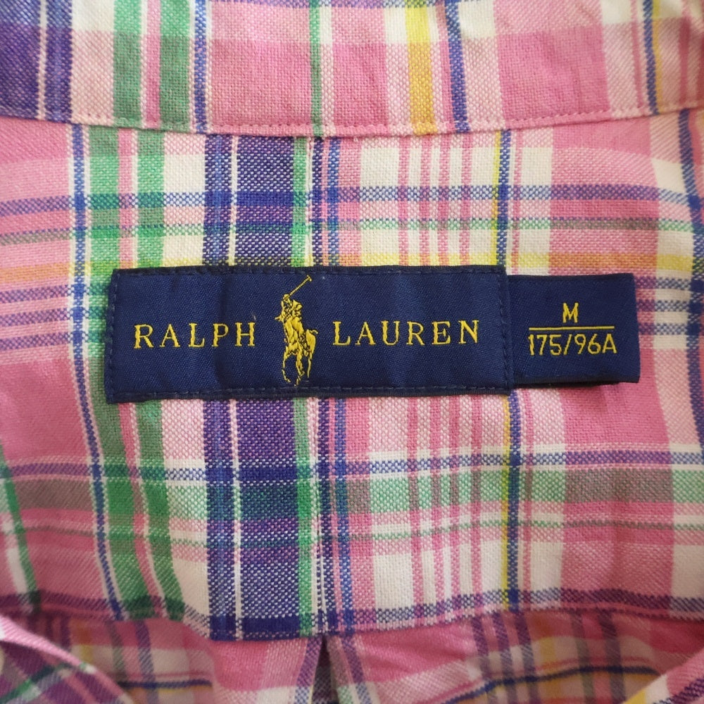 RALPH LAUREN(ラルフローレン) BDチェック ボタンダウン 長袖シャツ ピンク