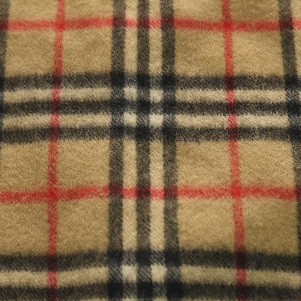 BURBERRY(バーバリー) カシミヤ ノヴァチェック フリンジマフラー ストール ブラウン