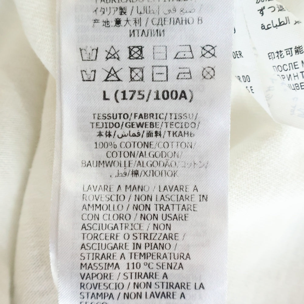 GUCCI(グッチ) 21SS インターロッキングG ストライププリント クルーネック カットソー 半袖Tシャツ ホワイト 616036 XJDAG