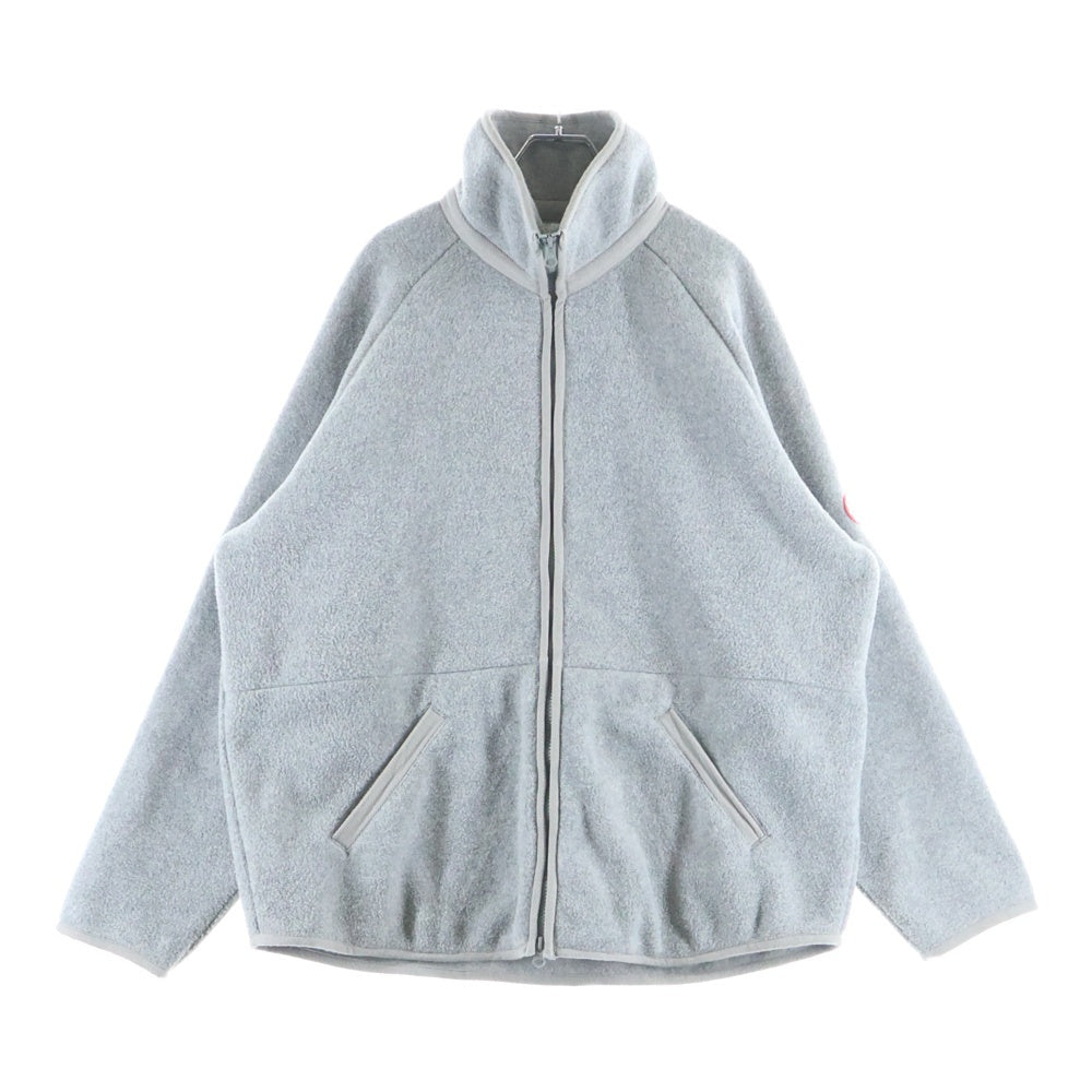 c.e cav empt(シーイー) 25SS FLEECE ZIP UP アームロゴデザイン ダブルポケット ジップアップ フリースジャケット グレー CES27CS28