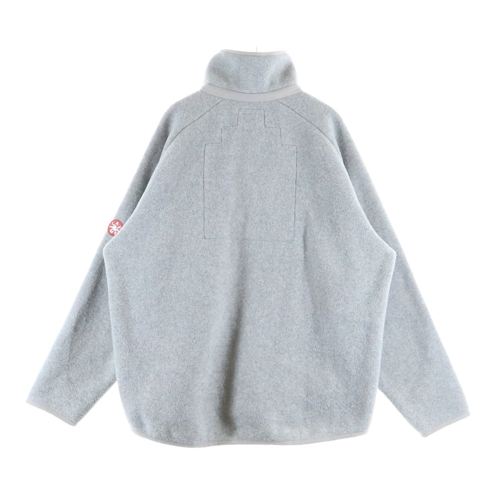 c.e cav empt(シーイー) 25SS FLEECE ZIP UP アームロゴデザイン ダブルポケット ジップアップ フリースジャケット グレー CES27CS28