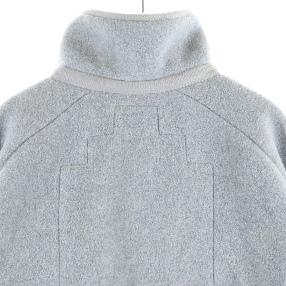 c.e cav empt(シーイー) 25SS FLEECE ZIP UP アームロゴデザイン ダブルポケット ジップアップ フリースジャケット グレー CES27CS28
