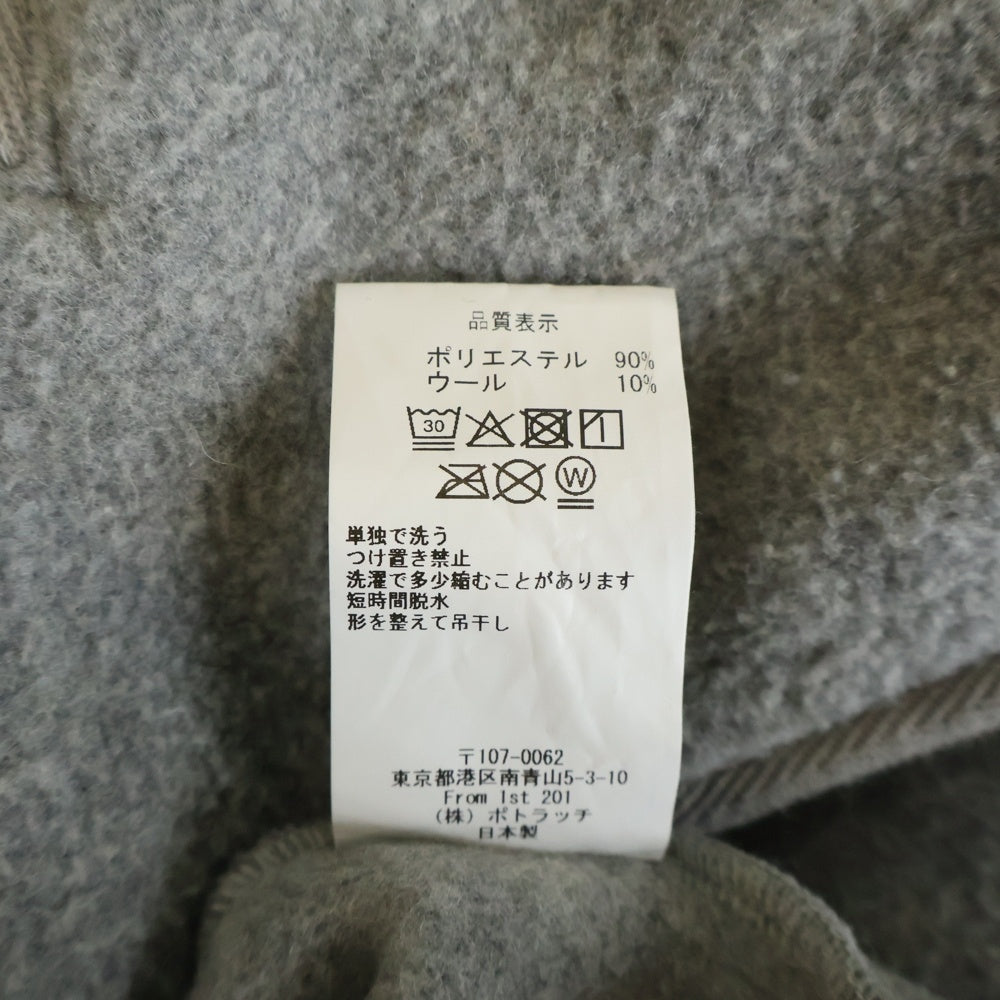 c.e cav empt(シーイー) 25SS FLEECE ZIP UP アームロゴデザイン ダブルポケット ジップアップ フリースジャケット グレー CES27CS28