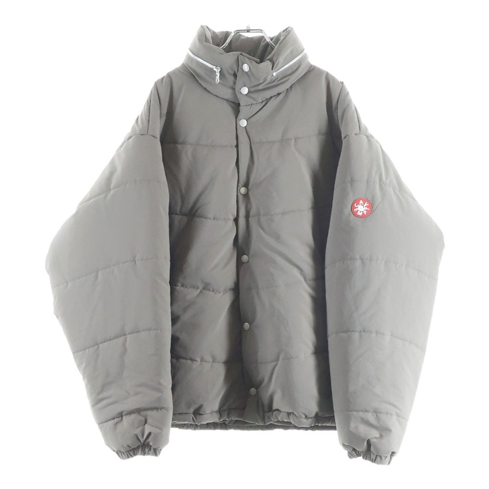 c.e cav empt(シーイー) WAVE STITCH PUFF JACKET ウェーブ ロゴステッチデザイン 中綿ジャケット グレー CES28JK02
