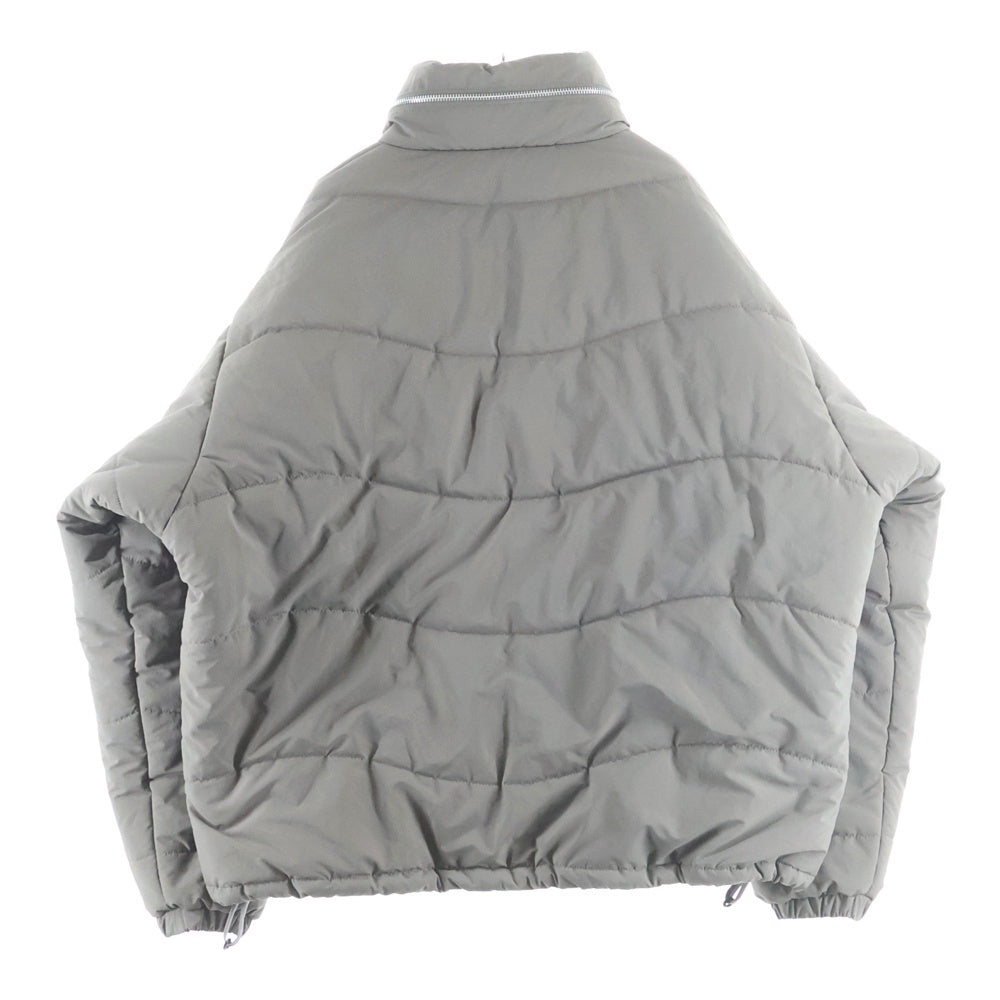 c.e cav empt(シーイー) WAVE STITCH PUFF JACKET ウェーブ ロゴステッチデザイン 中綿ジャケット グレー CES28JK02
