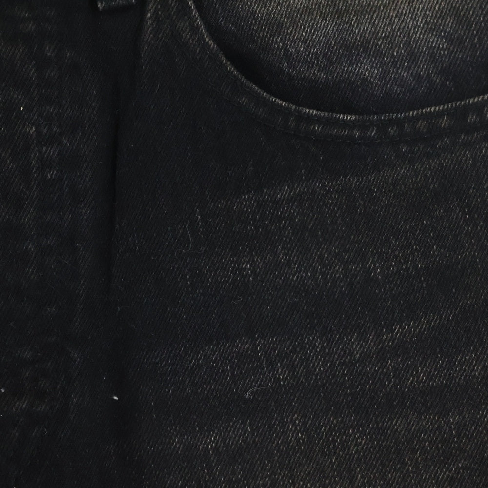 SUPREME(シュプリーム) Distressed Loose Fit Selvedge Jean ディストレスト ルーズ フィット セルビッジ ジーンズ ボタンフライ 5ポケットデニムパンツ ブラック