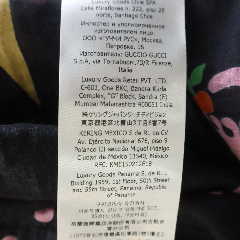 GUCCI(グッチ) 23SS アイスクリームプリント コットンワンピース ブラック レディース 730392