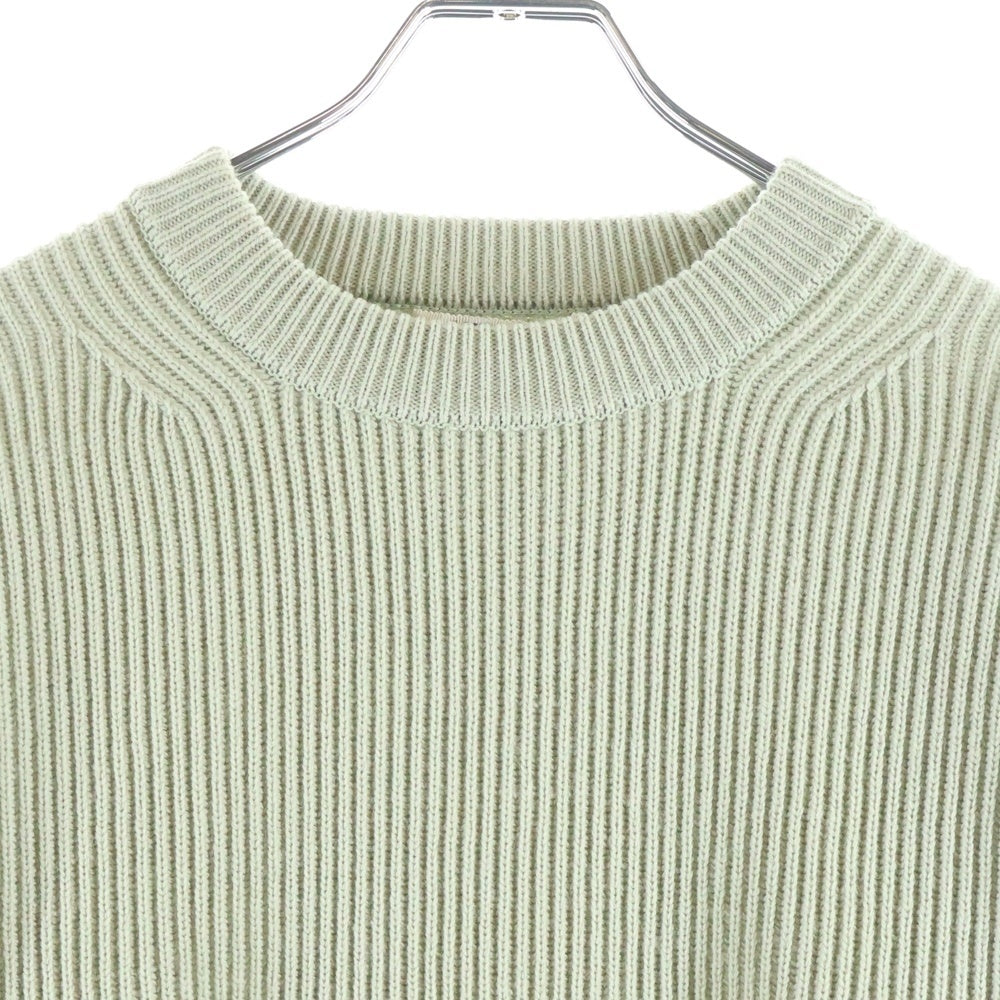 AURALEE(オーラリー) 23AW FRENCH MERINO RIB KNIT P/O フレンチメリノウール リブニット セーター グリーン A23AP02FR