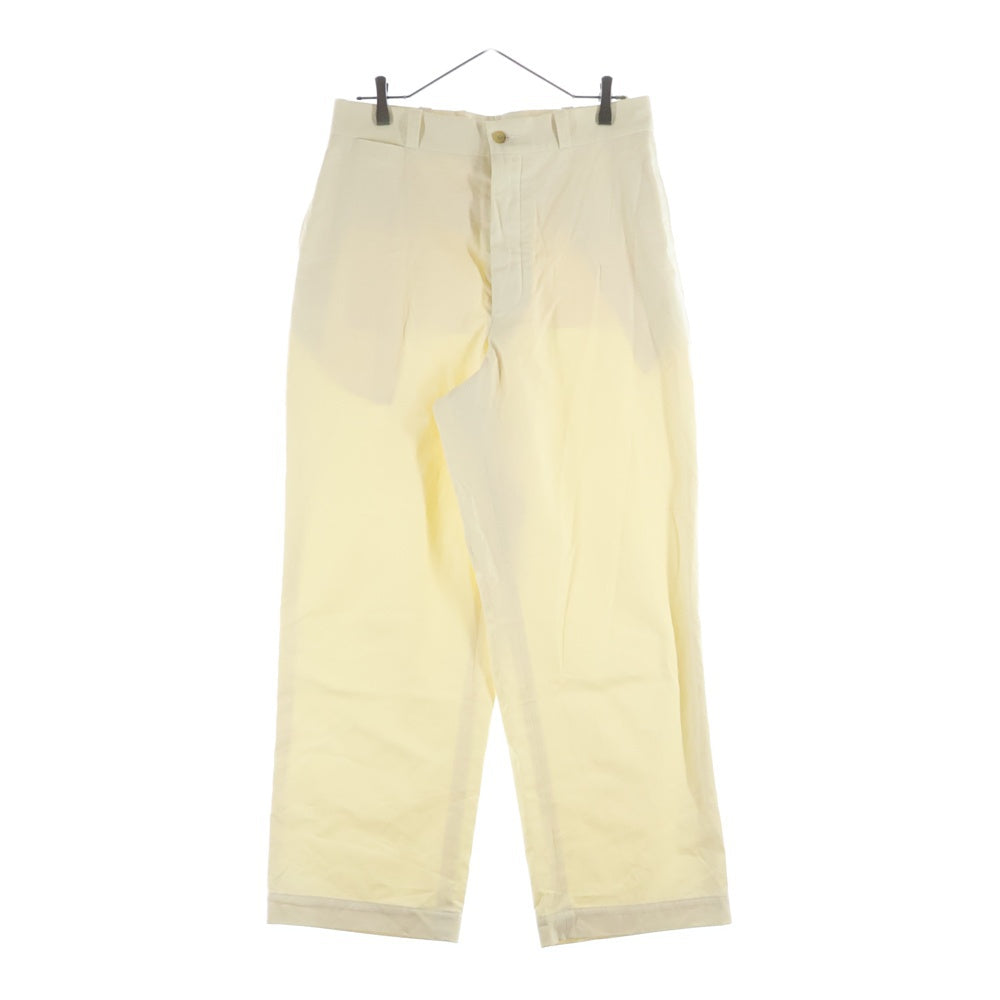 HERILL(ヘリル) Egyptiancotton Chinopants エジプティアンコットン チノパンツ イエロー 23-030-HL-8020-1