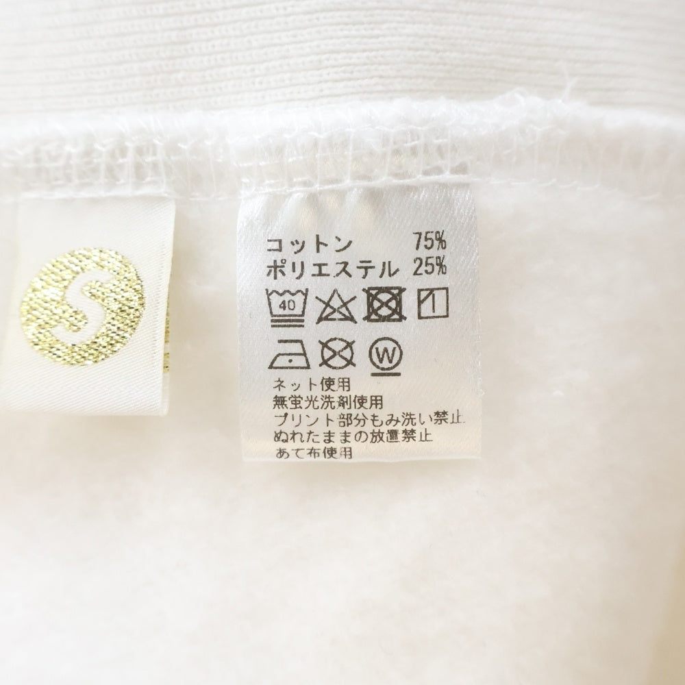 SAPEur(サプール) WORLD MAP HOODIE ワールドマップフーディー クルーネックプルオーバーパーカー ホワイト