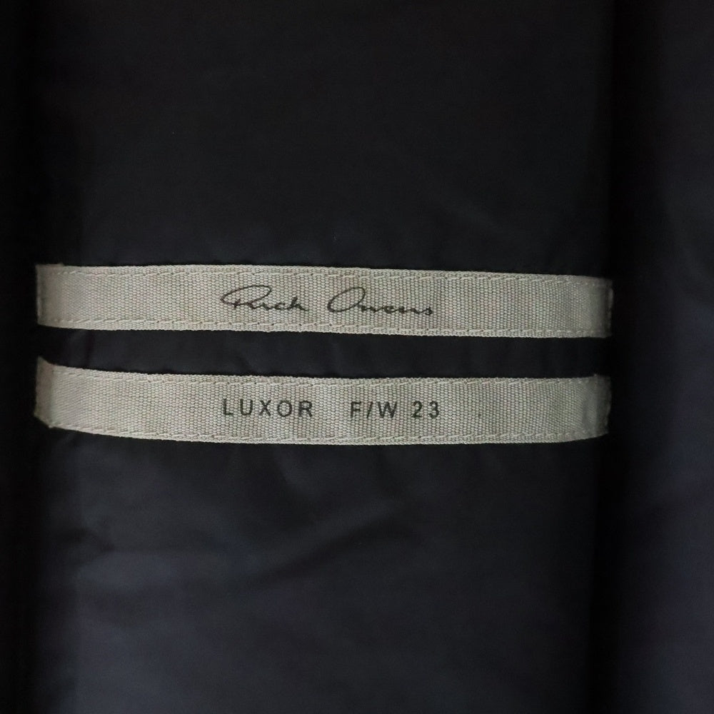 Rick Owens(リックオウエンス) 24AW SEALED VESTシールド マルチポケット フーデッド ジップアップ ダウンジャケット ブラック RU02C7746NPD4