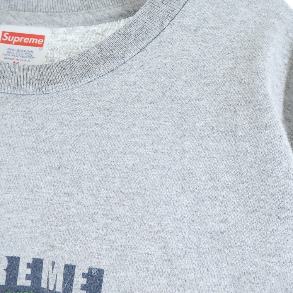 SUPREME(シュプリーム) 18AW 1994 L/S Tee フロントロゴプリント クルーネック長袖Tシャツ カットソー グレー