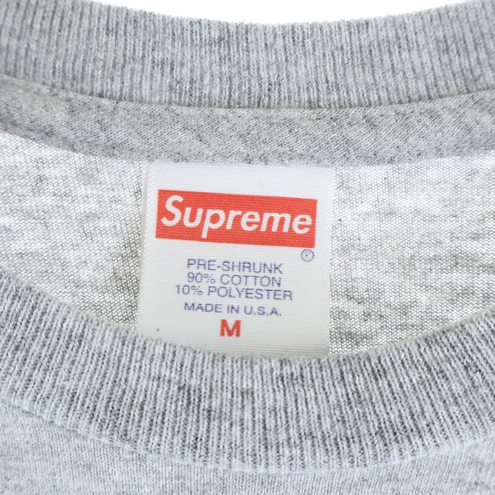 SUPREME(シュプリーム) 18AW 1994 L/S Tee フロントロゴプリント クルーネック長袖Tシャツ カットソー グレー