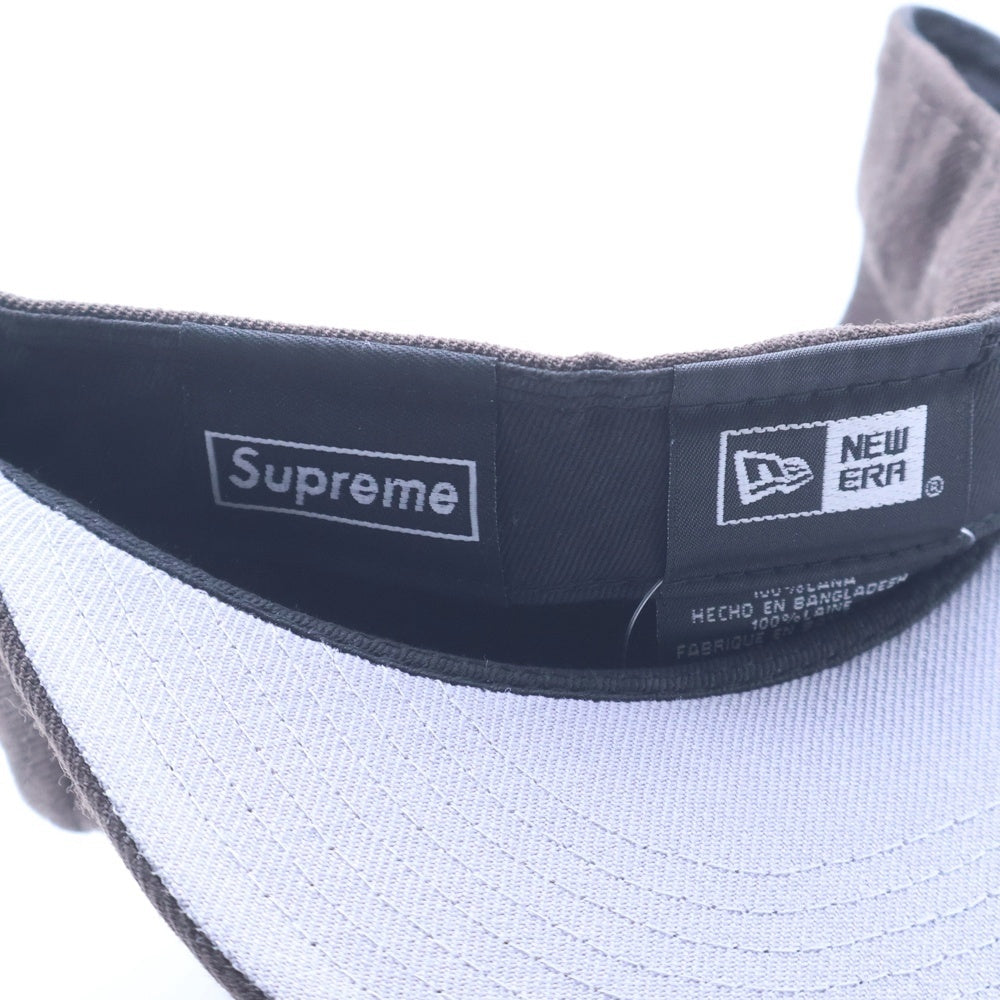 SUPREME(シュプリーム) 18AW ×NEW ERA Classic Script ニューエラ クラシックスクリプト キャップ 帽子 ブラウン
