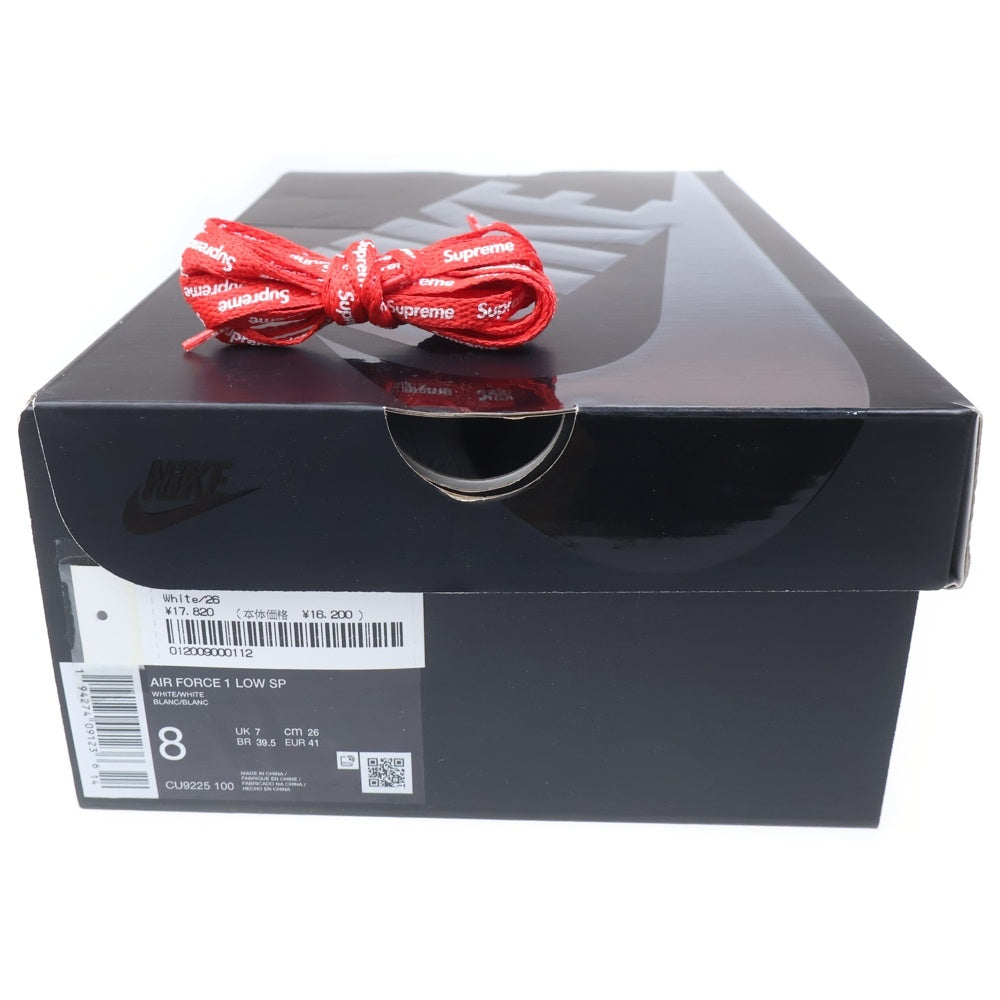 NIKE(ナイキ) ×SUPREME AIR FORCE 1 LOW シュプリーム エアフォース ローカットスニーカー ホワイト US8/26cm CU9225-100