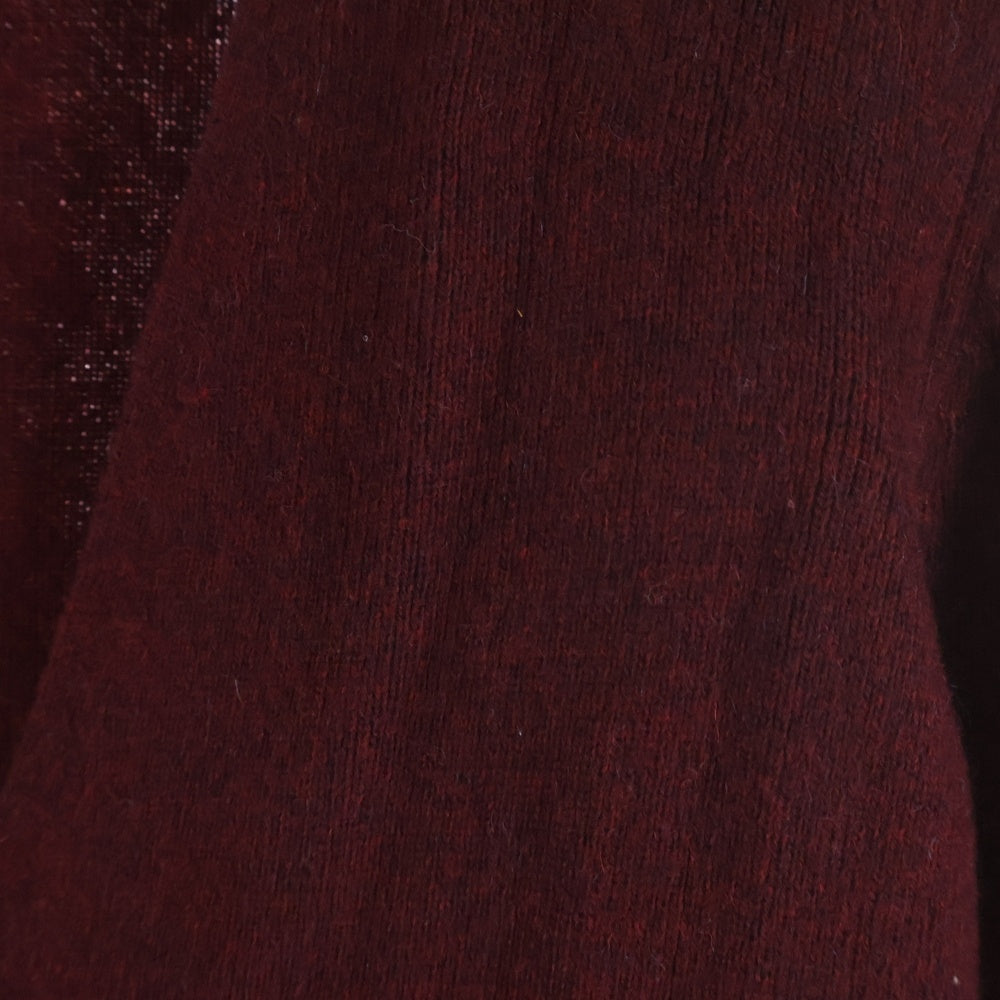 BALENCIAGA(バレンシアガ) カシミヤ スナップボタン カーディガン セーター バーガンディー