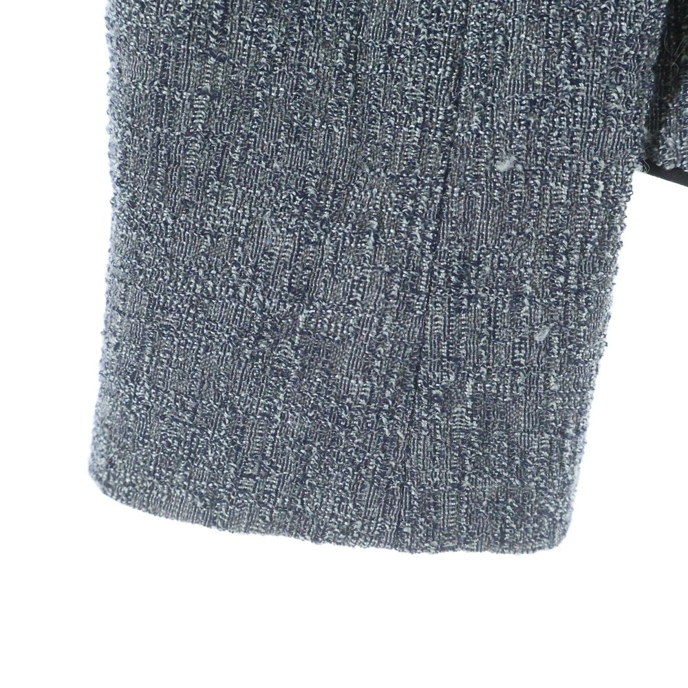 EMPORIO ARMANI(エンポリオアルマーニ) ツイード レーヨン混 シングルテーラードジャケット グレー 1NG19T