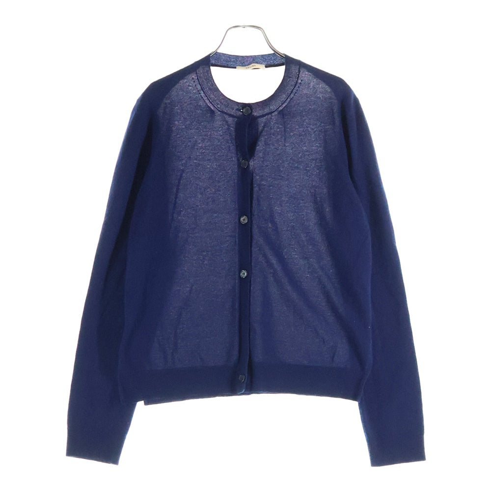 CELINE(セリーヌ) バックシアー カシミヤ カーディガン ネイビー/ピンク