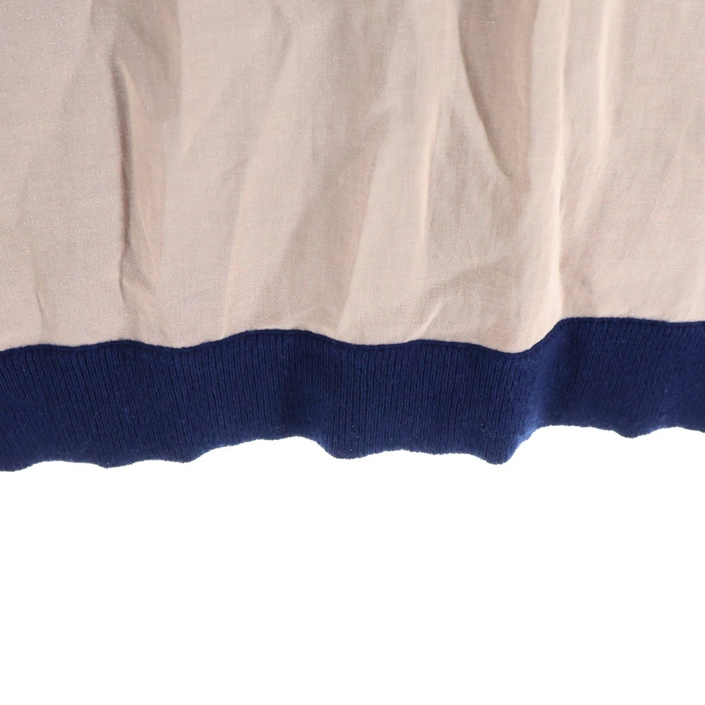 CELINE(セリーヌ) バックシアー カシミヤ カーディガン ネイビー/ピンク