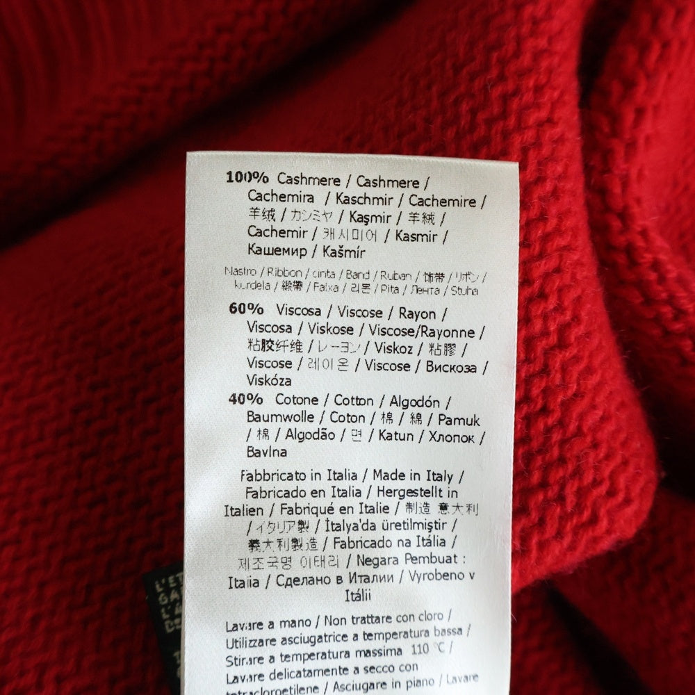 FENDI(フェンディ) レーヨン混 クルーネック ノースリーブ カットソー レッド FS6914