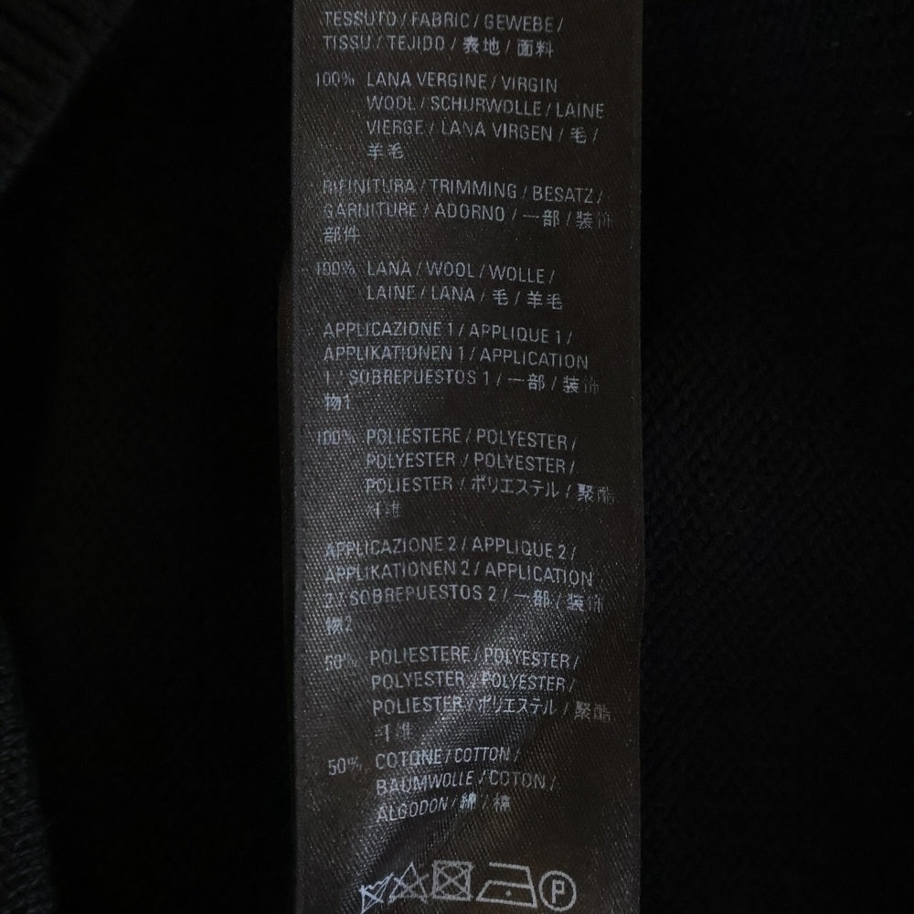 BALENCIAGA(バレンシアガ) 22SS PARIS LOGO CREW NECK KNIT パリスロゴ クルーネック ニット セーター ブラック 682005 T1624