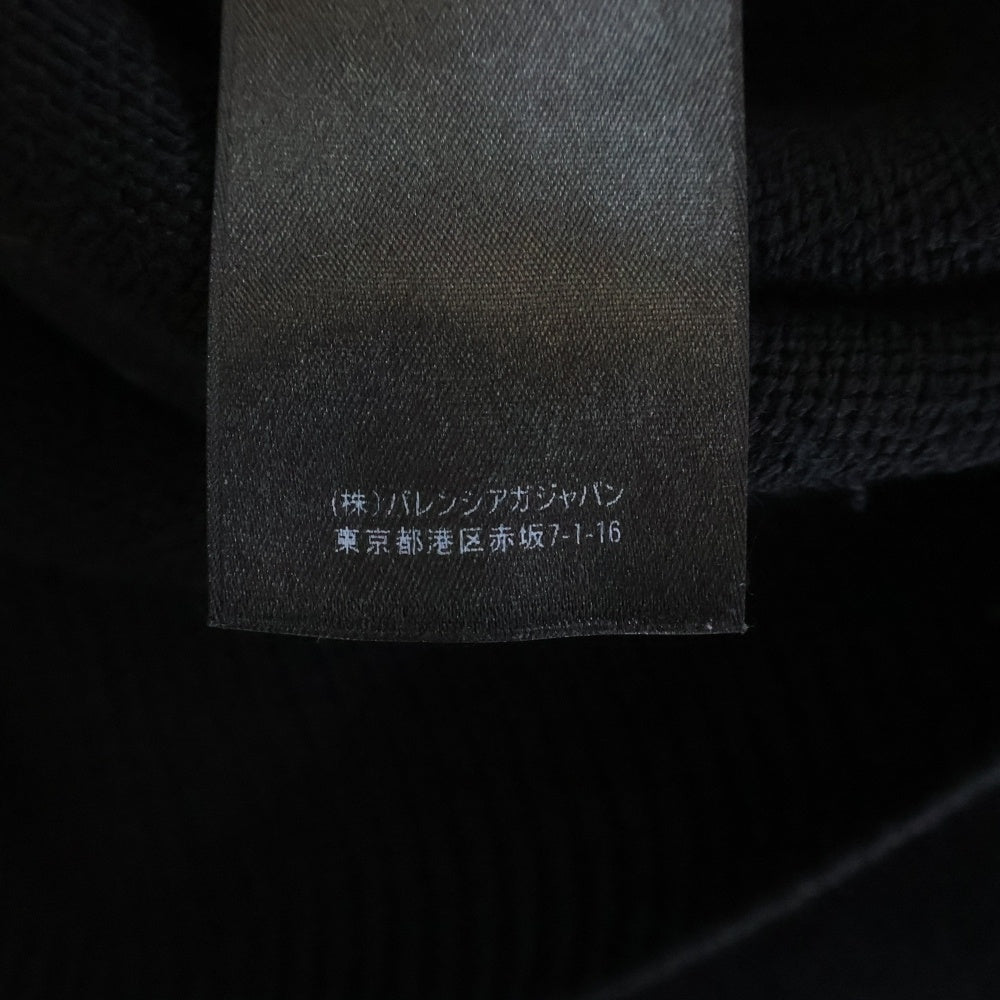BALENCIAGA(バレンシアガ) 22SS PARIS LOGO CREW NECK KNIT パリスロゴ クルーネック ニット セーター ブラック 682005 T1624