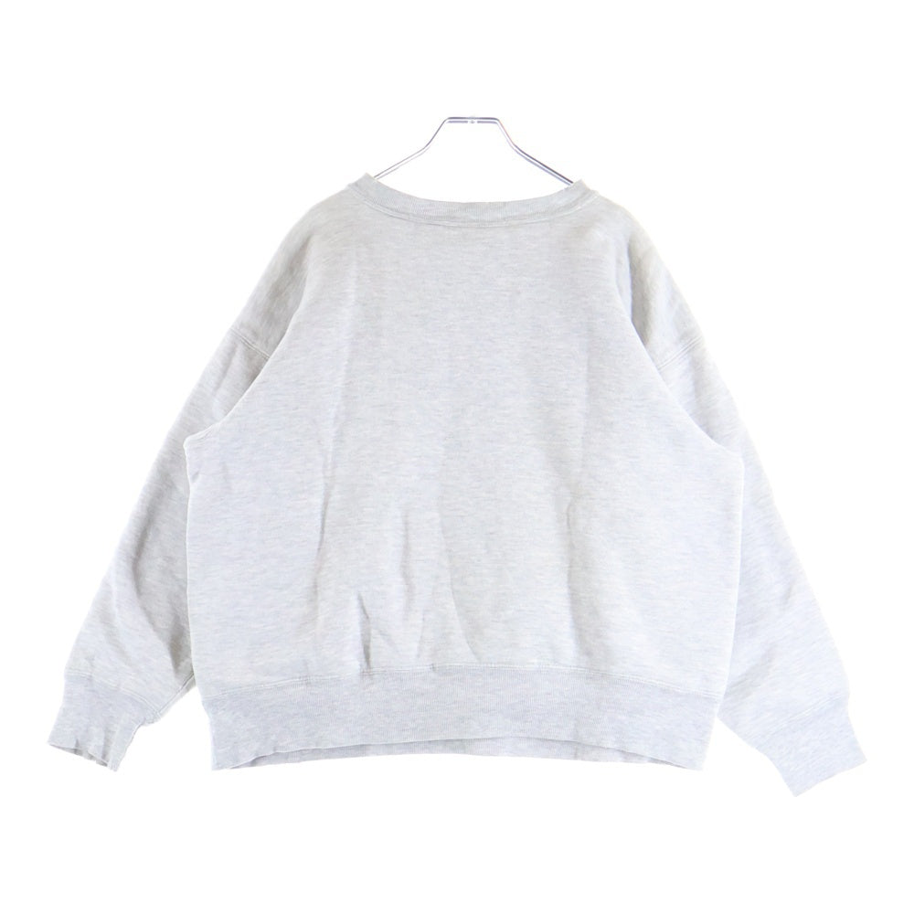 CHAMPION(チャンピオン) 80S REVERSEWEAVE DOUBLE FACE ヴィンテージ リバースウィーブ ダブルフェイス USA製 染み込みプリント クルーネックスウェットトレーナー グレー