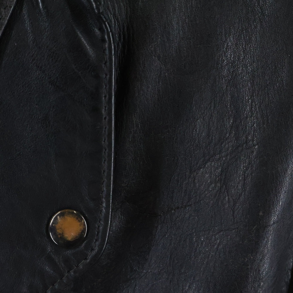 SCHOTT(ショット) 80S-90S VINTAGE MA-1 レザーボンバー ヴィンテージ フライトジャケット ブラック