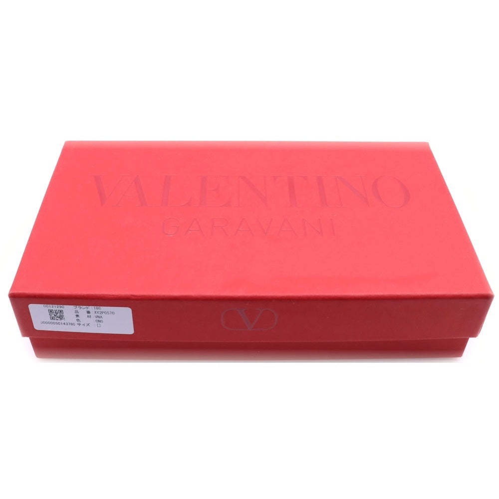 VALENTINO GARAVANI(ヴァレンチノガラヴァーニ) VLTNロゴ ラウンドファスナー レザー長財布 ロングウォレット ブラック XY2P0570VNA