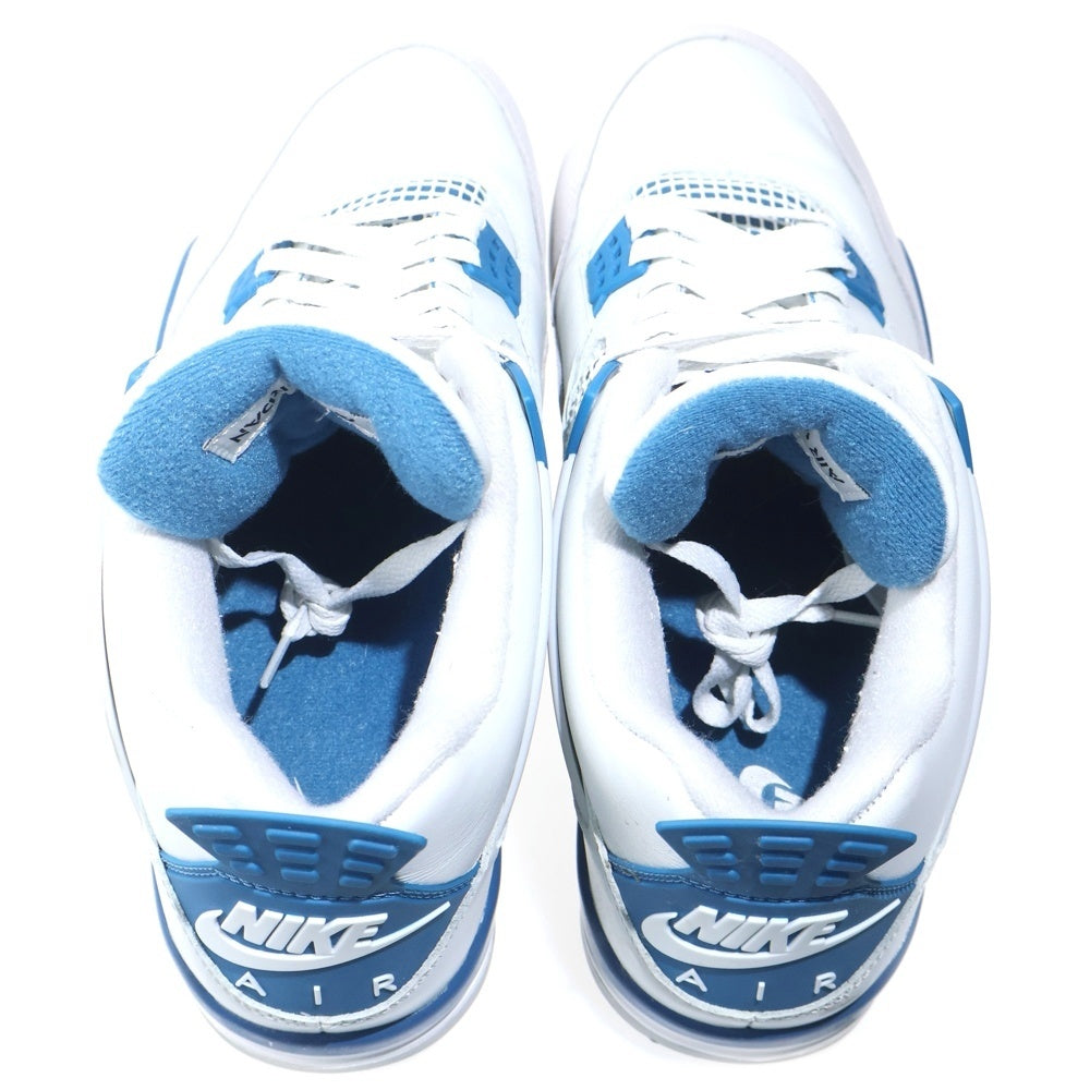 NIKE(ナイキ) AIR JORDAN 4 RETRO INDUSTRIAL BLUE エアジョーダン4 レトロ インダストリアルブルー ミッドカットスニーカー ホワイト/ブルー US12/30cm FV5029-141