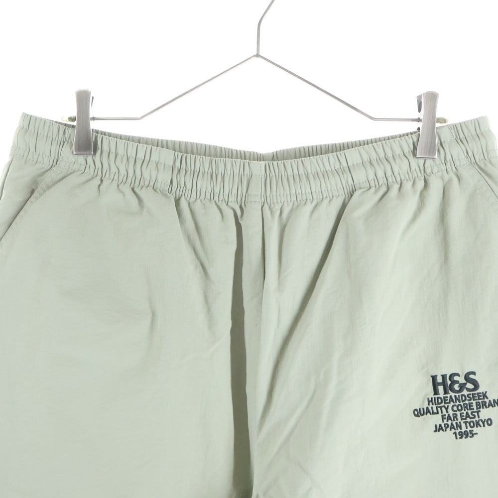 Hideandseek(ハイドアンドシーク) 25AW TRACK PANT インナーメッシュ ナイロン トラックパンツ カーキ HP-080225