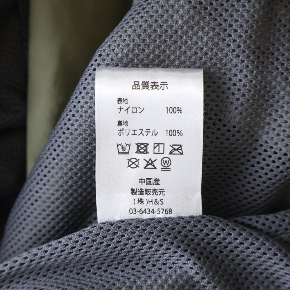 Hideandseek(ハイドアンドシーク) 25AW TRACK JACKET インナーメッシュ ナイロン ジップアップトラックジャケット カーキ HP-080125