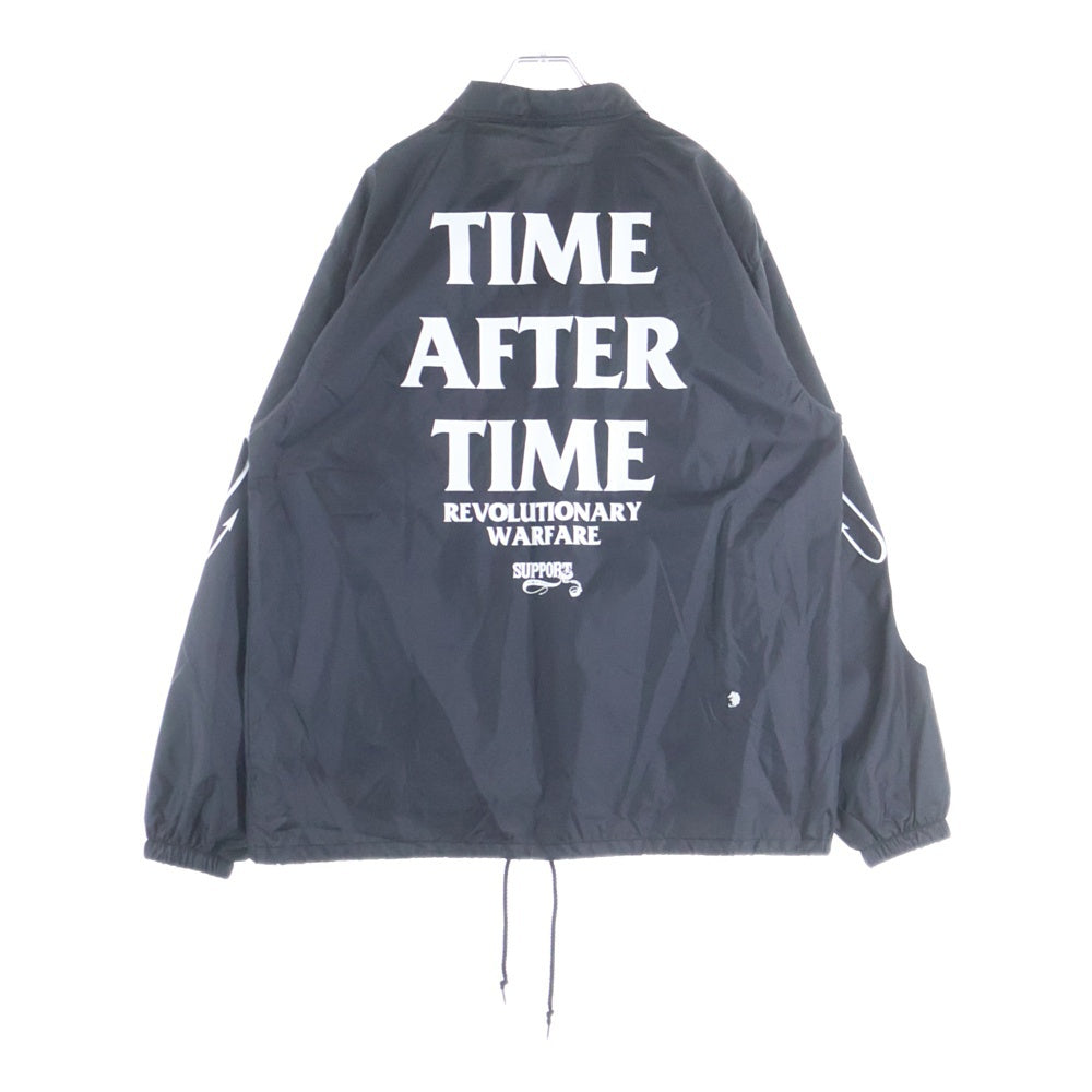 RATS(ラッツ) 24AW ×TAT 30TH COACH JACKET 背面プリント スナップボタン ナイロン コーチジャケット ブラック 7059-01
