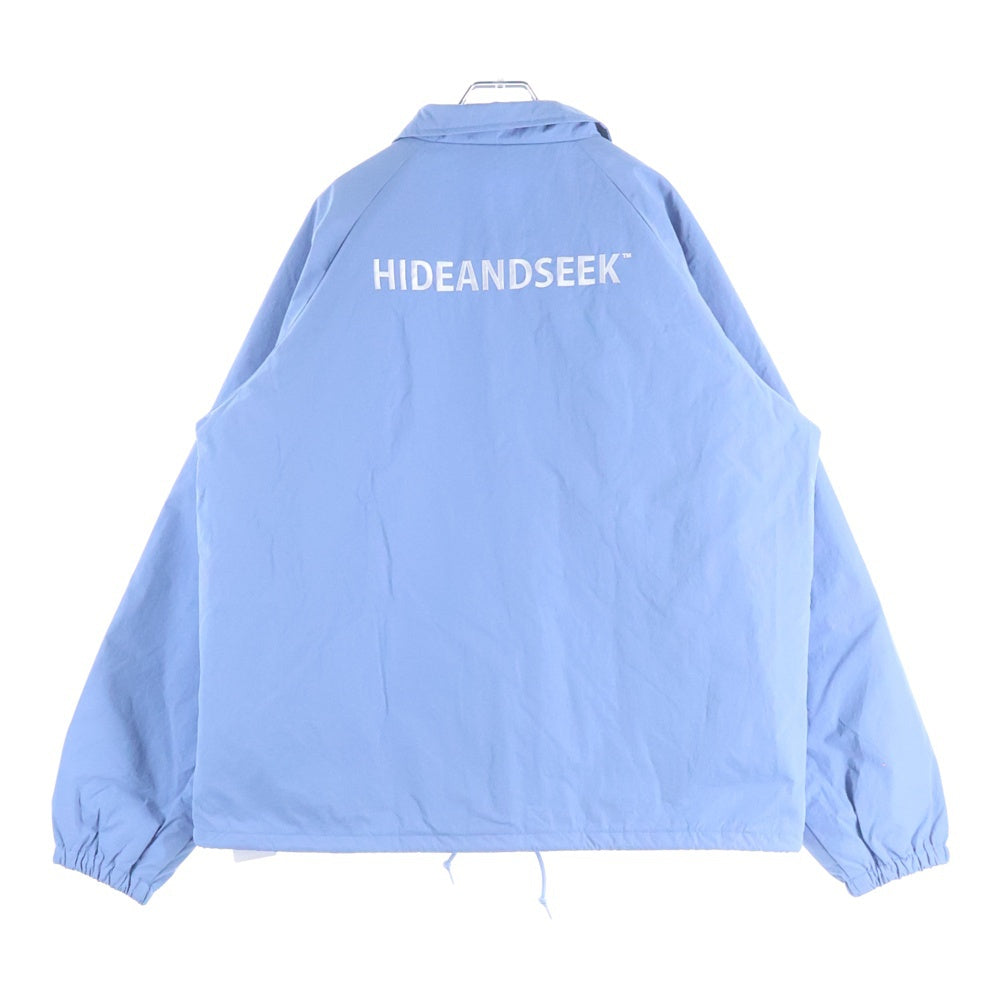 Hideandseek(ハイドアンドシーク) 24AW QUILTED TEAM JACKET キルティング スナップボタン ナイロンチームジャケット ブルー HJ-110324