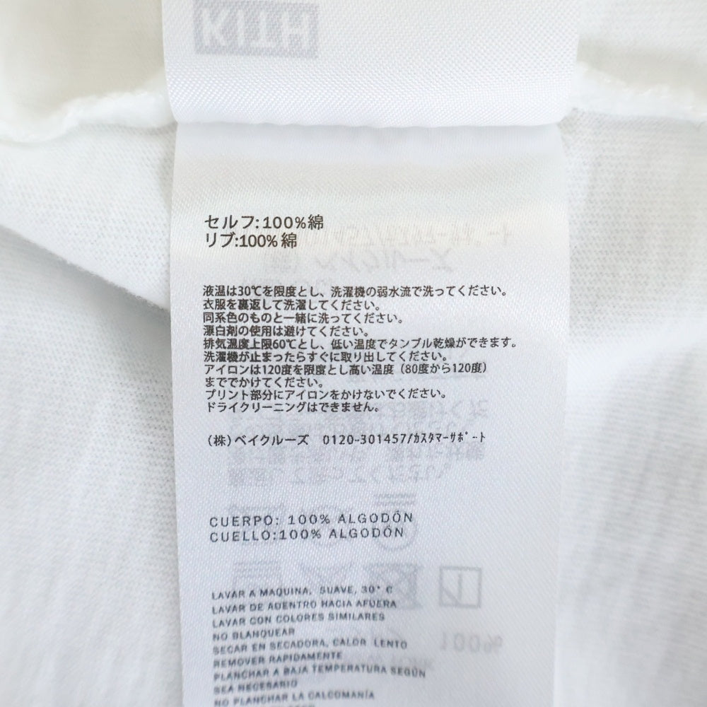 KITH(キス) ×PIXAR DISNEY FINDING NEMO ピクサー ディズニー ファインディング ニモ クルーネック カットソー 半袖Tシャツ ホワイト KHM034371-101