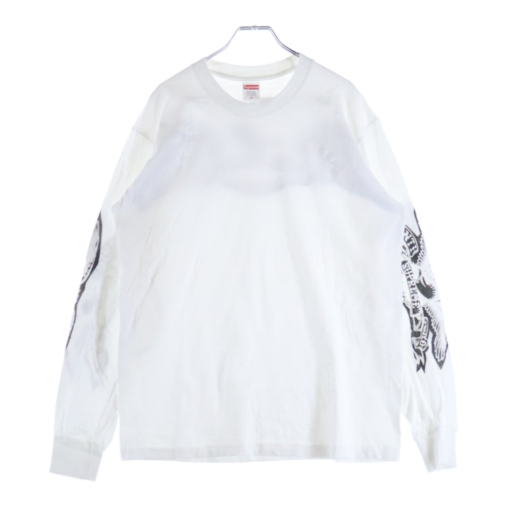 SUPREME(シュプリーム) 25AW ×ANTIHERO Eagle L/S Tee アンタイヒーロー イーグルデザイン クルーネック カットソー 長袖Tシャツ ホワイト